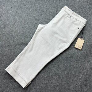 NYDJ Marilyn Straight Crop Cool Embrace Jeans Women's Size 16 Petite White NWT